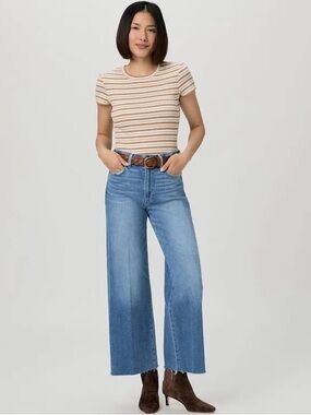 Paige Anessa wide leg jeans size 26